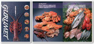 グルメ海産物カタログ（サンプルイメージ）